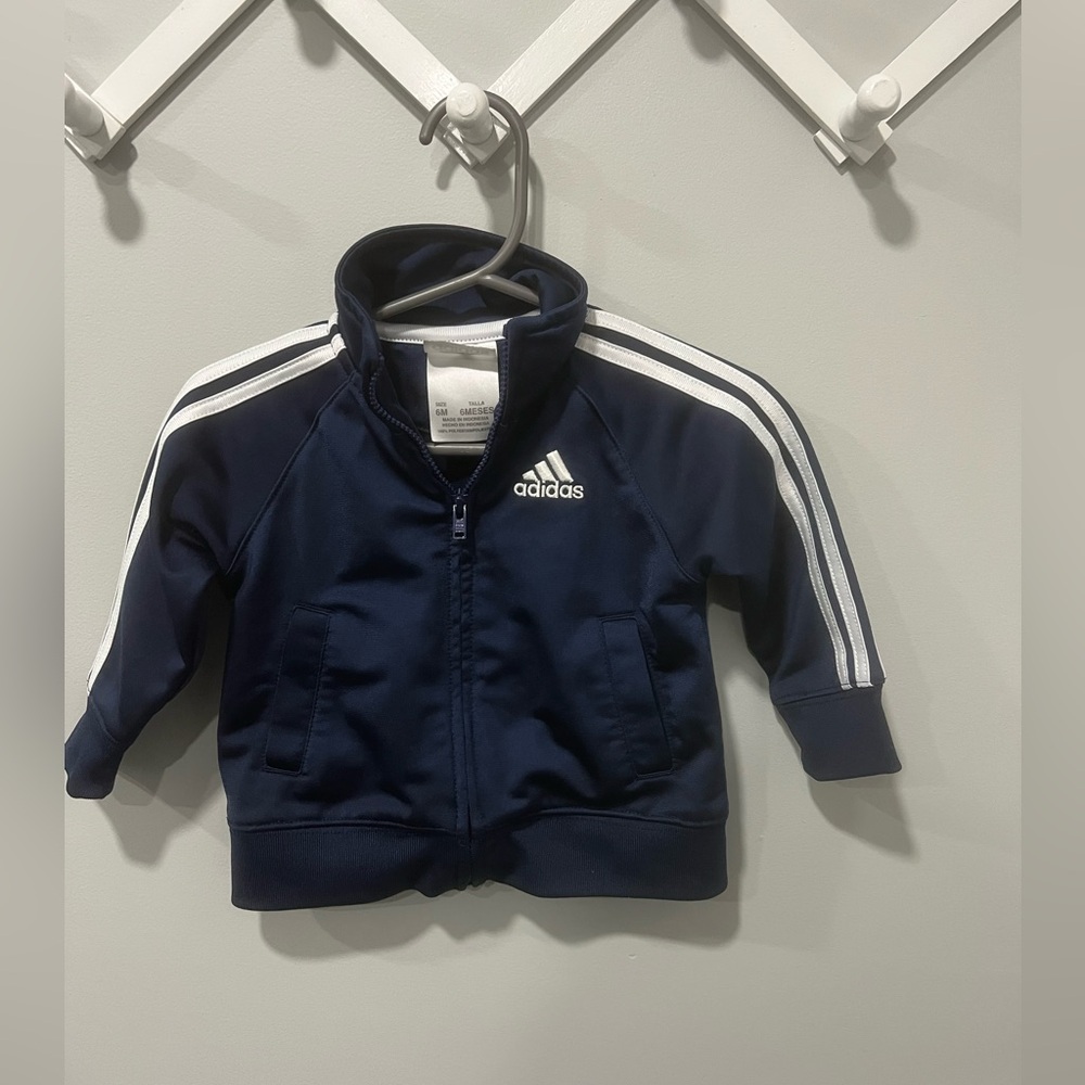 Adidas 6 month zip up jacket